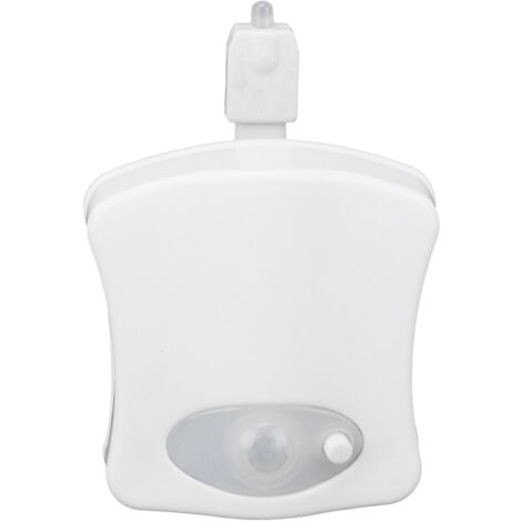 Lampe de Toilette LED Sensor avec 8 Couleurs, Veilleuse Suspendue pour Couvercle de WC, Éclairage Nuit Salle de Bain (1/5)