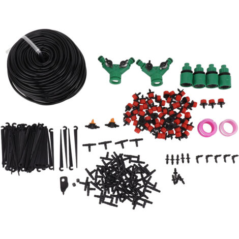Système d'irrigation Goutte à Goutte Automatique 50m 212 pièces, Arrosage Intelligent pour Jardin DIY (1/5)