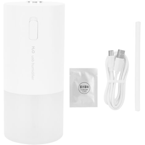 Diffuseur d'aromathérapie USB 300ML avec veilleuse pour bureau et chambre - Blanc (1/5)