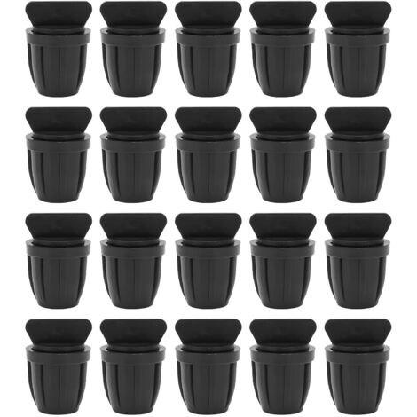 20 Pièces Bouchon d'Extrémité de Tuyau 8/11 avec Verrouillage pour Irrigation Goutte à Goutte (1/5)