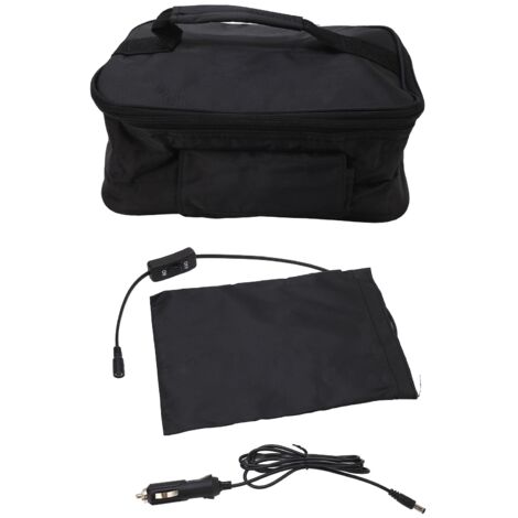 Four micro-ondes de voiture portable 12V - Chauffe rapide pour voyages et camping - Noir