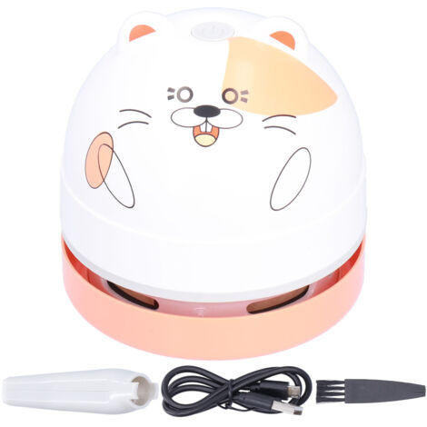 Aspirateur de Bureau Mini USB Mignon Design Animaux pour Enfants - Motif Hamster (1/5)