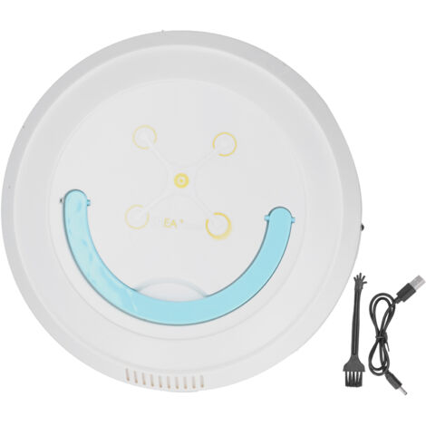 Robot Aspirateur Intelligent avec Charge USB pour Salon, Nettoyage Maison Blanc (1/5)