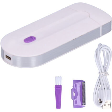 Épilateur Électrique Sans Fil USB Lumière Bleue Indolore pour Jambes Bras Aisselles Hommes Femmes (1/5)