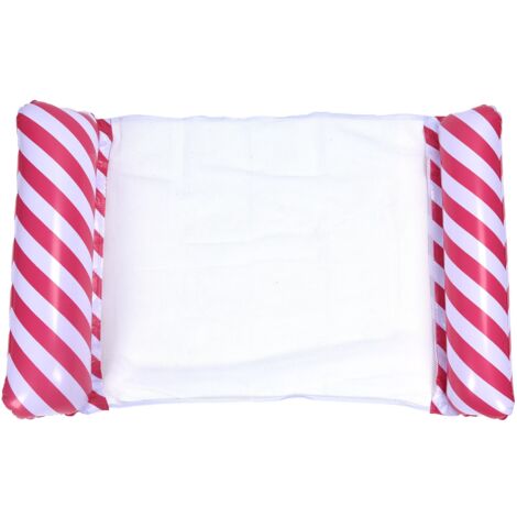 Hamac Flottant Gonflable à Rayures pour Piscine, Chaise-Lounge Polyvalente (1/5)
