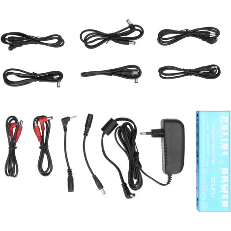 Adaptateur d'Alimentation 18V 2A 36W pour Pédales Effet Guitare, 8 Sorties Isolées avec LED, 100-240V EU (1/5)