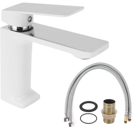 Robinet de Lavabo à Un Trou en Cuivre, Eau Chaude et Froide, pour Salle de Bain Maison G3/8 (1/5)