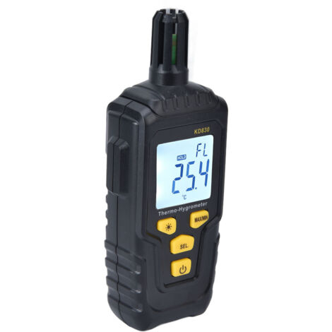 Anémomètre Numérique avec Rétroéclairage LCD - Mesure Vitesse Vent, Température, Humidité - Outil KD830 (1/5)