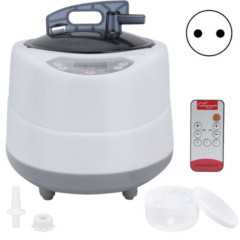 Pot de vapeur corporel 1000W 2L pour spa et détox portable - Appareil de sudation maison avec prise EU 220-240V (1/5)