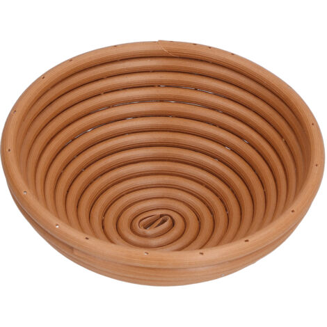 Panier à pain lavable, moule à fermentation innovant pour boulangerie maison, forme ronde 16x6cm jaune marron (1/5)