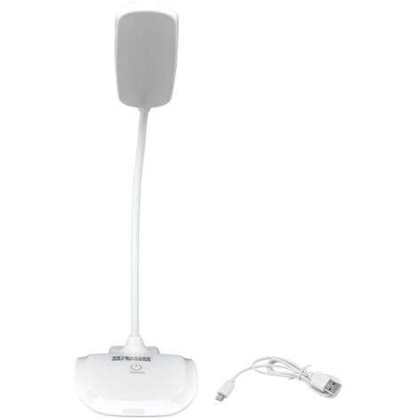 Lampe de chevet LED pliable pour lecture, soin des yeux, recharge USB, idéale pour chambre et dortoir.