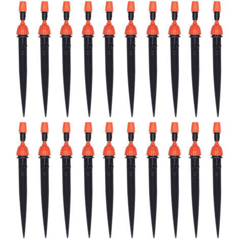 20 Pièces Drippers d'Irrigation Réglables, Micro Arroseurs pour Tuyaux 4/7mm, Système d'Arrosage Jardin (1/5)