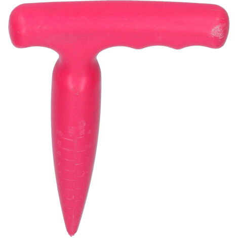 Perceuse à main portable pour semis et transplantation - Outil de jardin rose