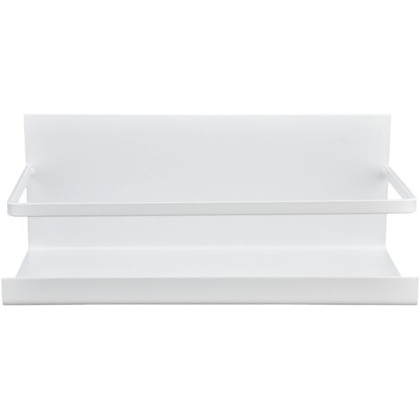 Étagère magnétique pour réfrigérateur, rangement de cuisine pratique, support d'épices blanc (1/5)