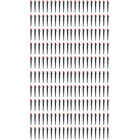 200PCS Goutteurs d'Irrigation Réglables à 8 Trous pour Système de Goutte-à-Goutte avec Tuyau 4/7mm (1/5)
