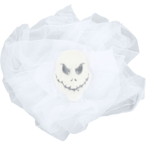 Fantôme Blanc Suspendu Effrayant - Décoration Halloween pour Maison Hantée, Bar et Parc d'Attractions (1/5)