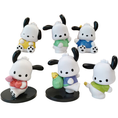 6 Figurines Miniatures Chiens Jouet Anime Décorations Mignonnes pour Collection (1/5)