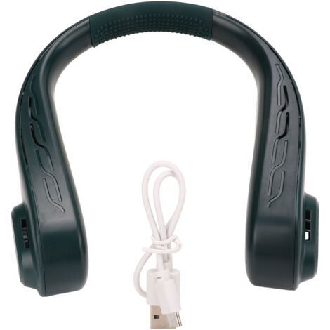 Ventilateur de cou sans pales, rechargeable USB, affichage numérique, portable pour le sport, 5V 1A