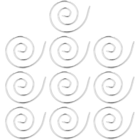 10 Aiguilles à Tricoter Spirales en Acier Inoxydable pour Châles et Cardigans, Outil de Couture Pratique (1/5)