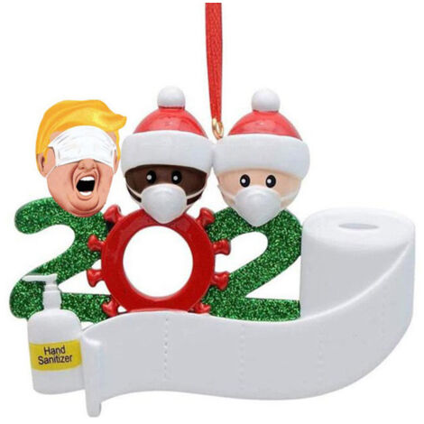 Ornement d'Arbre de Noël Personnalisé 2020 - Pendentif Décoratif Famille Survivor (1/5)