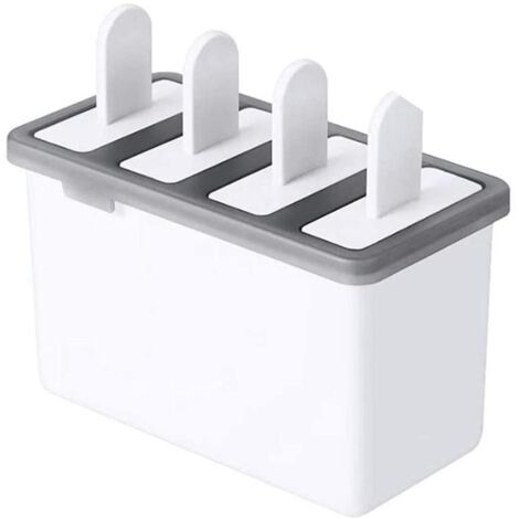 Moule à Glace Réutilisable 4 Cavités pour Sorbets et Yaourts DIY (1/5)