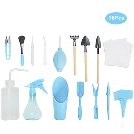 Ensemble de 16 Outils de Jardinage Mini pour Plantes Succulentes, Kit de Plantation DIY (1/5)
