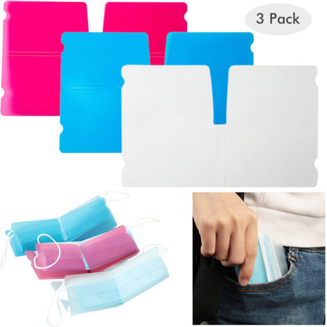 Étui de Rangement 3 Pièces pour Masques - Porte-Masque Pliable pour Enfants, Ados et Adultes (1/5)