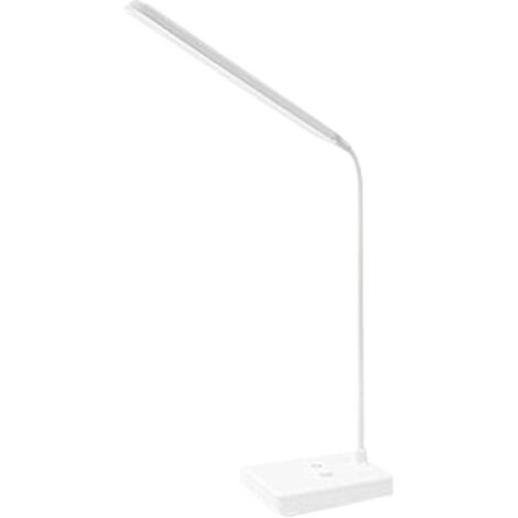 Lampe de bureau LED avec protection des yeux, chargeur USB et support téléphone, trois couleurs pour soin oculaire