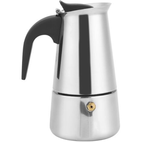 Moka Pot Inox 200ml Portable pour Café Expresso - Ustensile de Cuisine Maison (1/5)