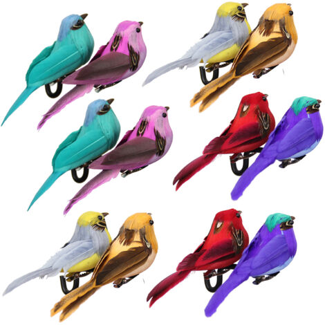 Oiseau Décoratif en Mousse Réaliste pour Jardin - Artisanat d'Extérieur en Plumes Similées (1/5)