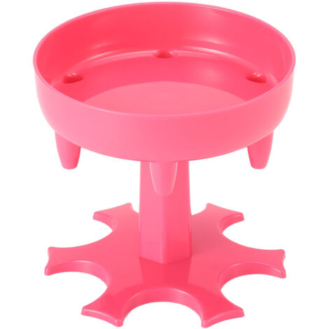 Distributeur de verres à shot rotatif 6 places, support pour verres et rangement à vin rouge, idéal pour bar et fêtes à la maison, couleur rouge rosé type A. (1/5)