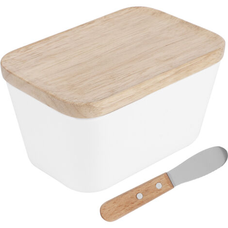 Boîte à Beurre Multifonction avec Couteau à Tartiner - Accessoire de Cuisine (500ML, pour 400g) (1/5)