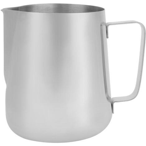 Pitcher à lait inoxydable 600ml pour mousseur à lait et café latte sans échelle, idéal pour usage domestique (1/5)