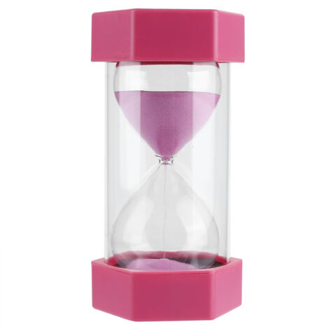 Sablier Hexagonal 30 Minutes Rose pour Cuisine Bureau Salle de Classe Décor (1/5)