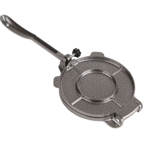 Presse à tortillas 6,5 pouces en alliage d'aluminium pour pressage de pâte à maïs, ustensile de cuisine gris (1/5)