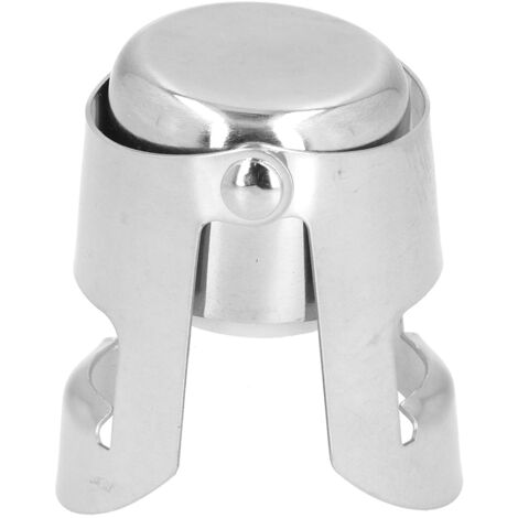 Bouchon de Champagne en Acier Inoxydable, Fermeture Hermétique pour Bouteille, Accessoire de Bar et Cuisine (1/5)