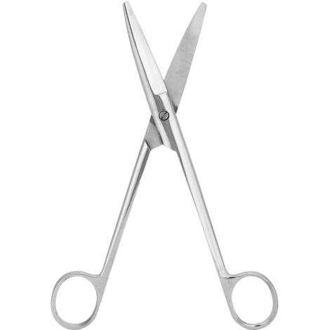 Ciseaux courbés en acier inoxydable 18cm pour soins animaux de compagnie et ferme, outil ménager pratique (1/5)
