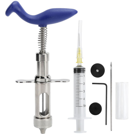 Seringue inoculatrice continue 3cc pour vaccin contre la variole aviaire et injections avicoles (1/5)