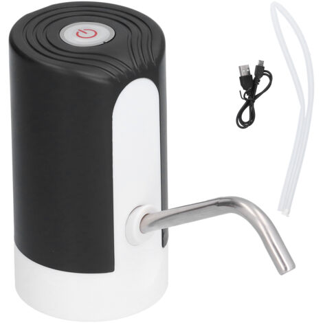 Pompe à eau USB rechargeable pour bouteille, distributeur intelligent pour maison, bureau et camping, noir (1/5)