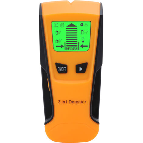 Détecteur de Métaux 3 en 1 pour Murs et Sols, Scanner LCD avec Calibration Automatique et Rétroéclairage (1/5)