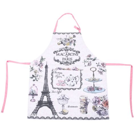 Tablier de cuisine sans manches imprimé dessins animés pour femmes et hommes, idéal pour cuisiner et pâtisser (1/5)