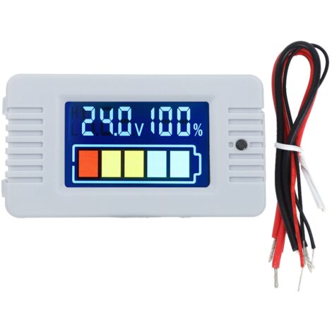 Indicateur de Capacité de Batterie LCD Digital Voltmètre Testeur d'Énergie 0-100V (1/5)