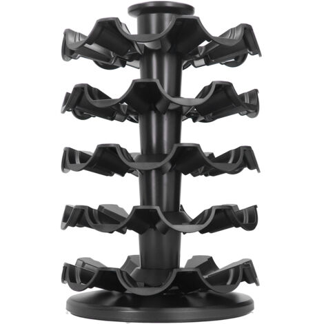 Support à capsules de café rotatif à 360°, rangement pour dosettes, étagère de cuisine noire, accessoire ménager pratique (1/5)