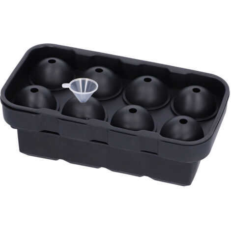 2 Pièces Bac à Glaçons Silicone 8 Cases pour Cocktails Whisky Accessoires Bar (1/5)