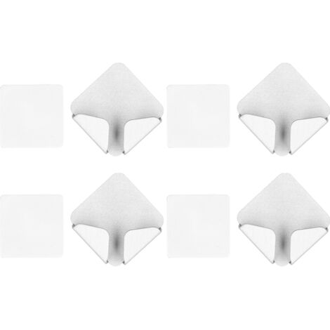 4 pièces Support de Câble Murale Auto-Adhésif, Porte-Fils Électrique sans Perçage pour Maison Argenté (1/5)