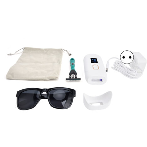 Appareil d'Épilation IPL 5 Niveaux, Épilateur Portable 360° pour Corps Entier, 2 Modes, Machine à Épilation Maison, Prise UE Blanche 100‑240V (1/5)