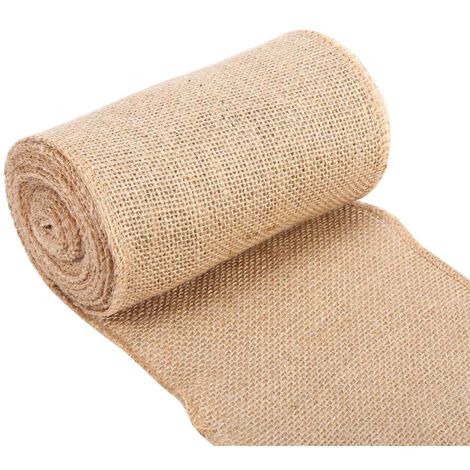 Ruban de Jute Rustique pour Décoration de Table Mariage Fête Maison 15x500cm (1/4)
