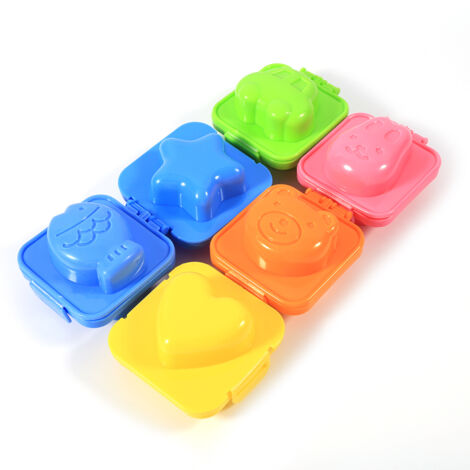 6 Moules à Œufs Amusants pour Enfants - Accessoires de Cuisine Créatifs pour Bento (1/5)