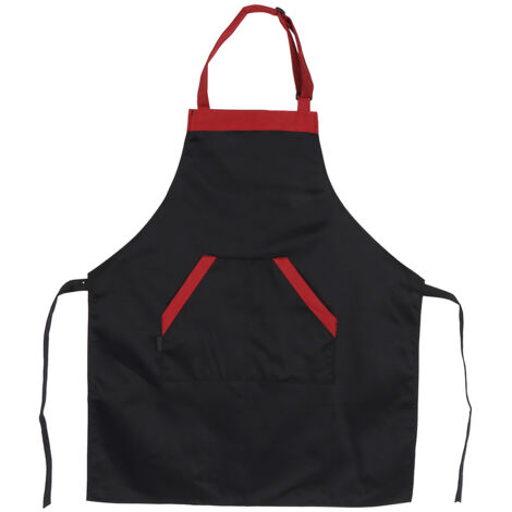 Tablier de cuisine polyvalent noir pour chefs et café, idéal restaurant et maison (1/3)