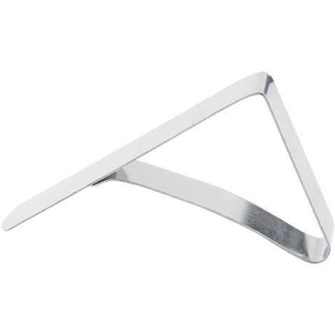 Pinces de Nappe en Acier Inoxydable, Stabilisateur de Tissu pour Table, Support de Couvre-Table Argenté (1/5)